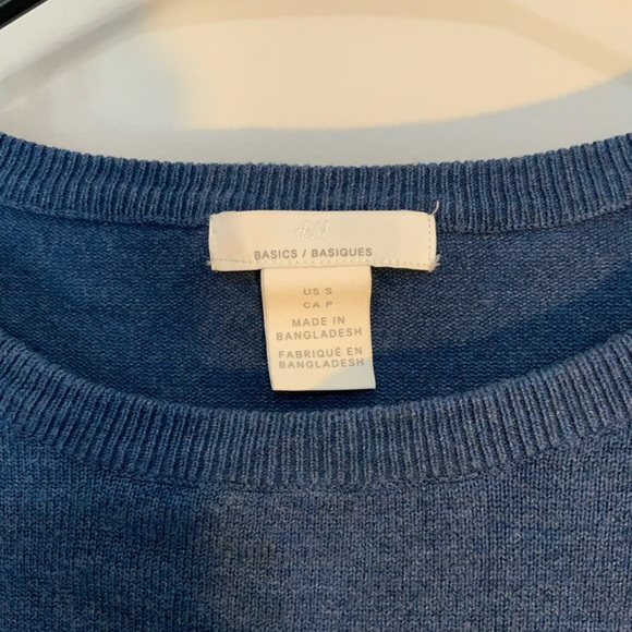 Basic blue crewneck sweater - Picture 3 of 3